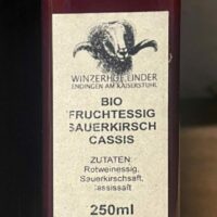 BIO Fruchtessig Sauerkirsch-Cassis 0,25L
