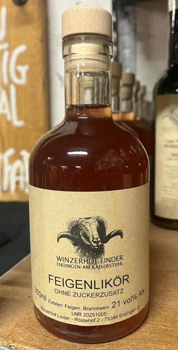 Feigenlikör - ohne Zuckerzusatz - 0,35L