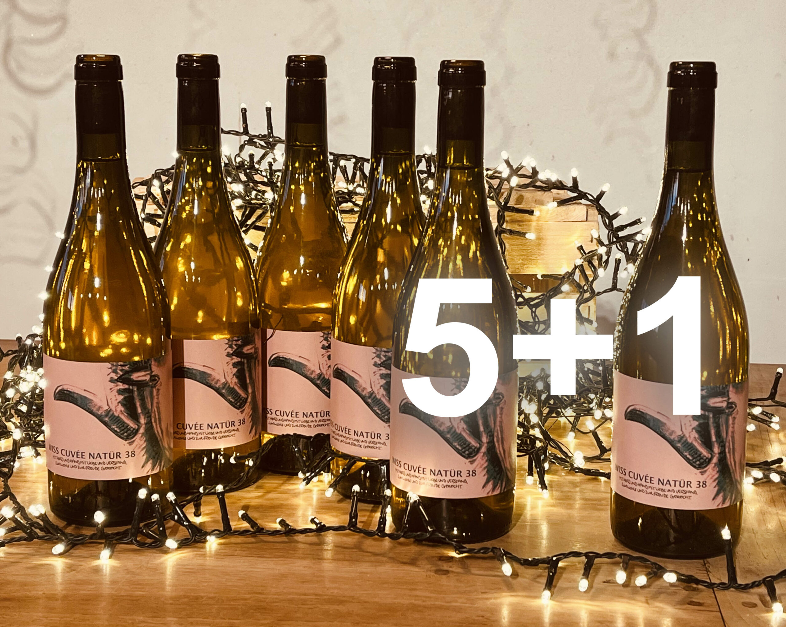 5 +1 Flaschen 0,75L Wiss Cuvée Naturwein